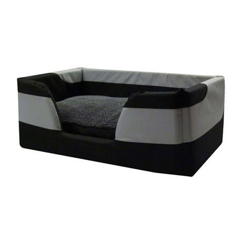 K9 Dry Comfort Basket Bed Black & Grey