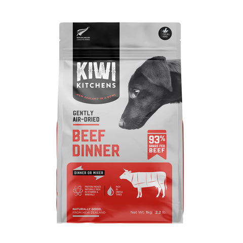 Kiwi Kitchens Air Dried Beef Dinner Adult Dog Food