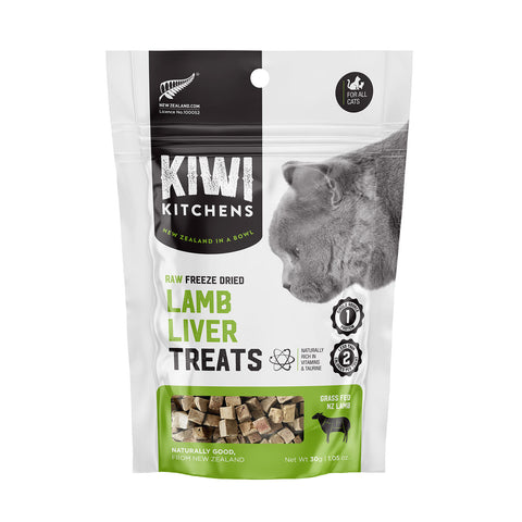 Kiwi Kitchens Raw Freeze Dried Lamb Liver Cat Treats 30g