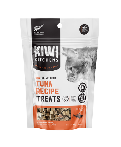 Kiwi Kitchens Raw Freeze Dried Tuna Recipe Cat Treats 30g