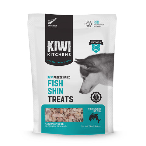 Kiwi Kitchens Raw Freeze Dried Fish Skin Dog Treats