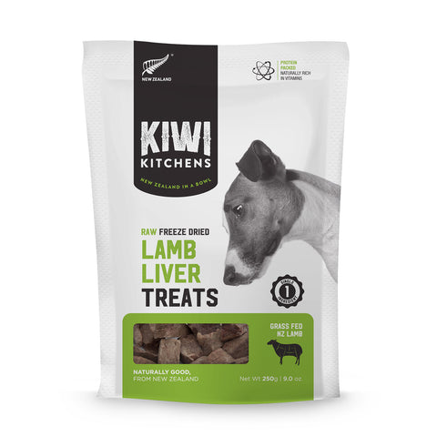 Kiwi Kitchens Raw Freeze Dried Lamb Liver Dog Treats