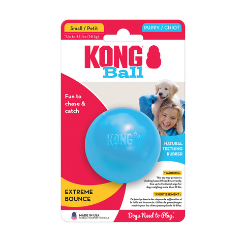 KONG Puppy Ball with Hole Dog Toy