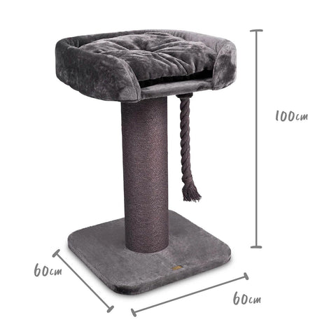 Kazoo High Bed Scratch Post with Rope