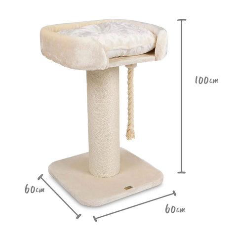 Kazoo High Bed Scratch Post with Rope