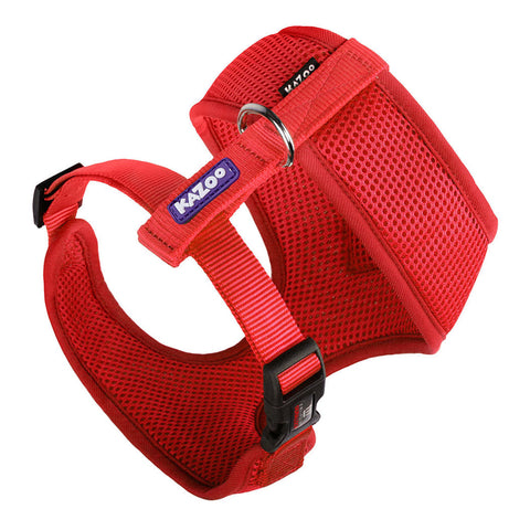 Kazoo Classic Soft Walking Dog Harness Red