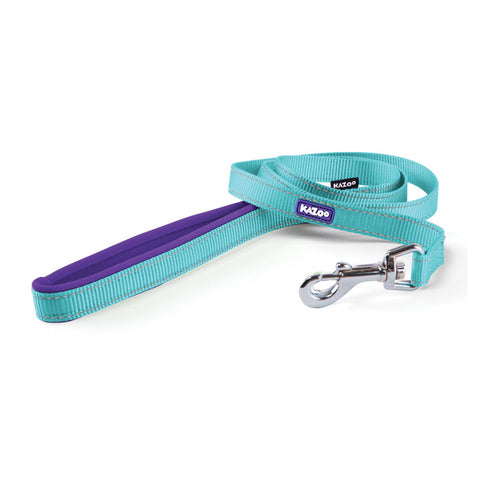 Kazoo Active Dog Lead Aqua & Purple