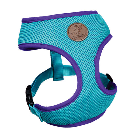 Kazoo Active Soft Walking Dog Harness Aqua & Purple