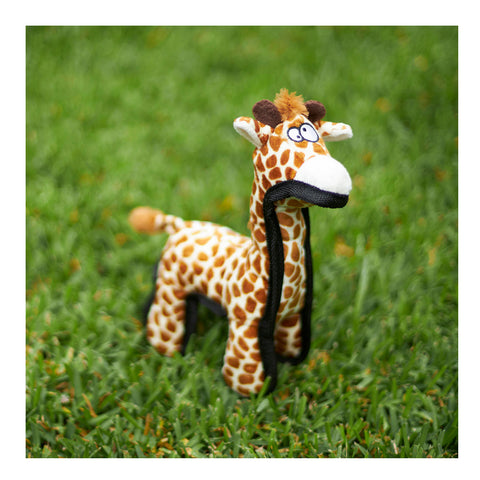 Kazoo Furries Tough Giraffe Plush Dog Toy