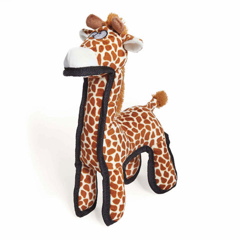 Kazoo Furries Tough Giraffe Plush Dog Toy