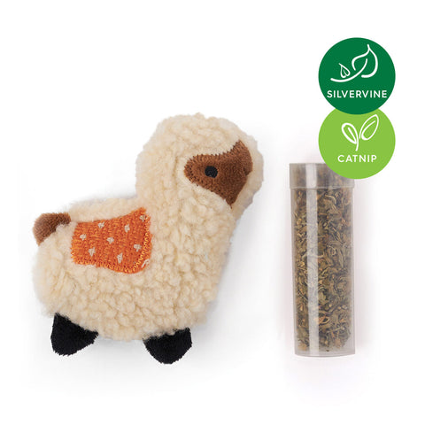 Kazoo Love A Llama with Replacement Catnip & Silvervine Cat Toy