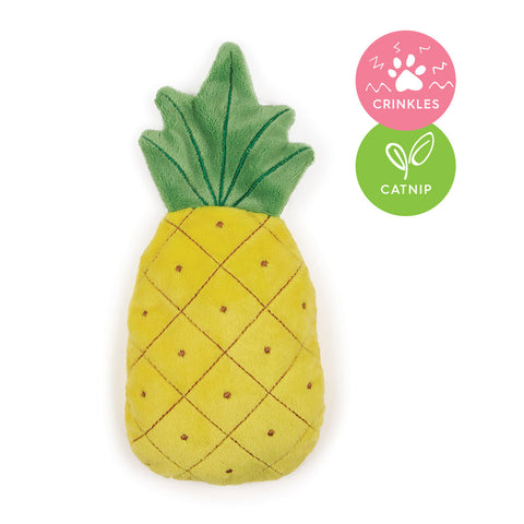 Kazoo Crinkly Pineapple with Catnip Cat Toy