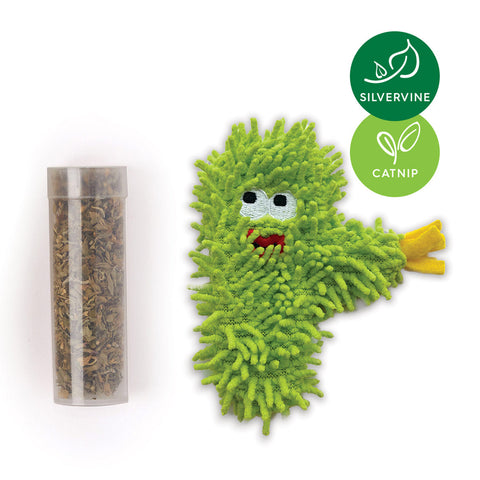 Kazoo Scruffy Cactus with Replacement Catnip & Silvervine Cat Toy