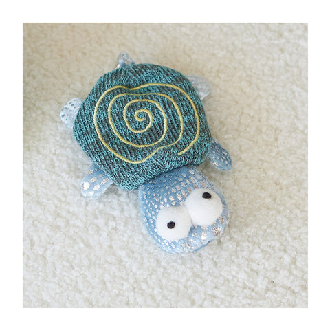 Kazoo Topsy Turtle with Catnip & Silvervine Cat Toy