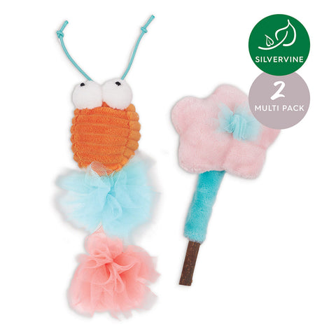 Kazoo Garden Treats with Silvervine Cat Toy 2pk