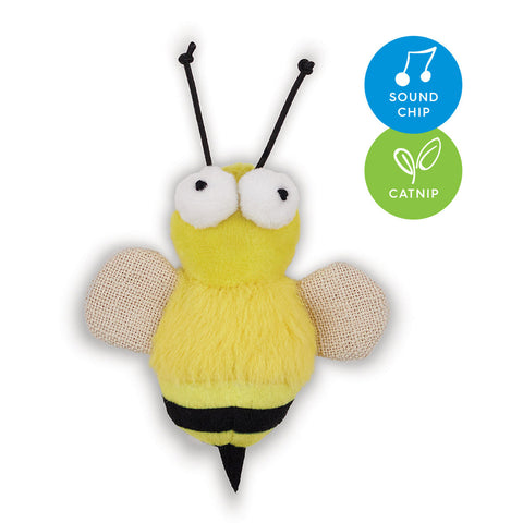 Kazoo Noisy Busy Bee with Catnip & Sound Chip Cat Toy