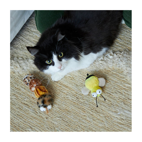 Kazoo Noisy Busy Bee with Catnip & Sound Chip Cat Toy