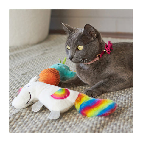 Kazoo Crinkle Unicorn with Catnip Cat Toy