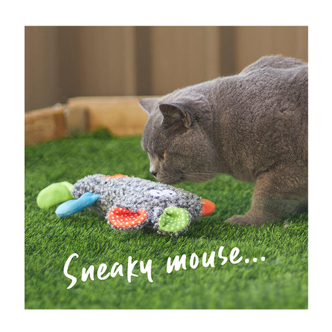 Kazoo Crinkle Mouse with Catnip Cat Toy