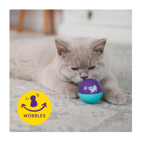 Kazoo Kitty Wobble Ball Cat Toy