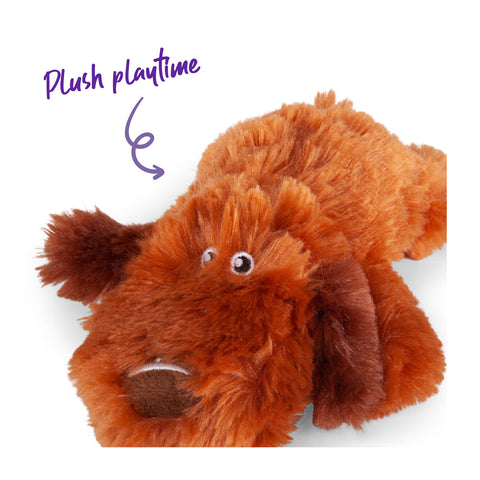 Kazoo Furries Lazy Dog Plush Dog Toy