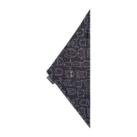 La Doggie Vita Dog Central Black Bandana