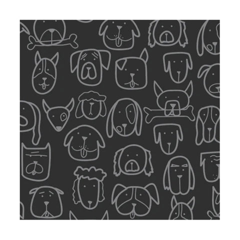 La Doggie Vita Dog Central Black Bandana