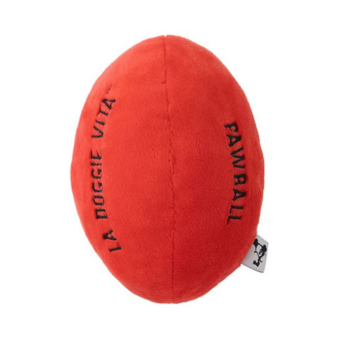 La Doggie Vita Paw Football Plush Toy with Squeaker