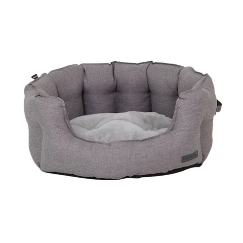 La Doggie Vita Water Resistant Oxford High Side Shell Bed Charcoal Grey