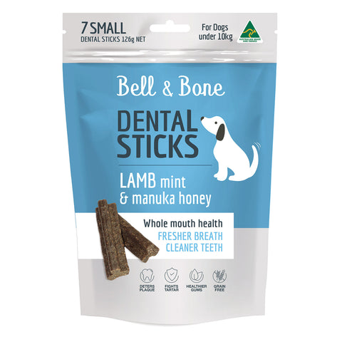 Bell & Bone Lamb, Mint & Manuka Honey Dental Dog Treats 7pc