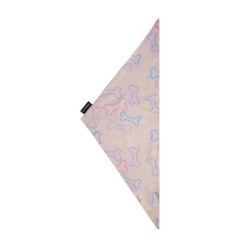 La Doggie Vita Neon Bone Pink Bandana