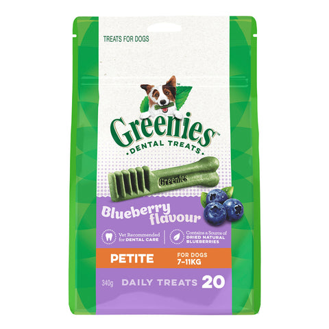 Greenies Blueberry Petite Dental Dog Treat 340g