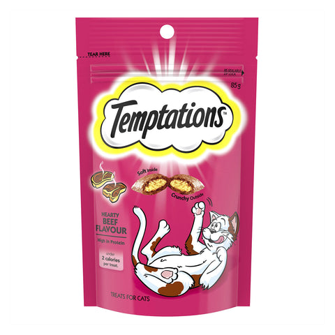 Temptations Hearty Beef Cat Treats 85g