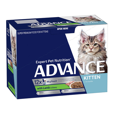 Advance Lamb in Gravy Kitten Wet Cat Food Pouch