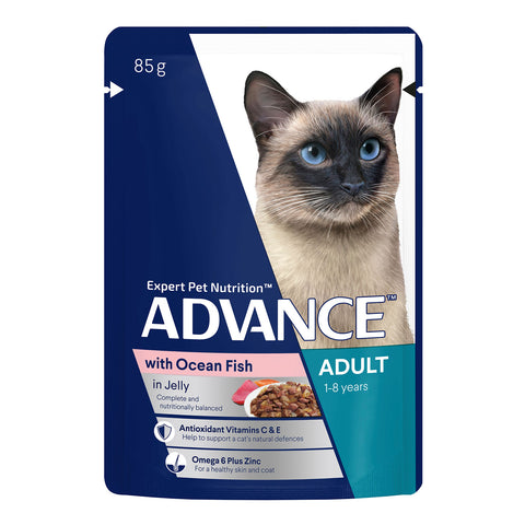 Advance Ocean Fish in Jelly Adult Wet Cat Food Pouch