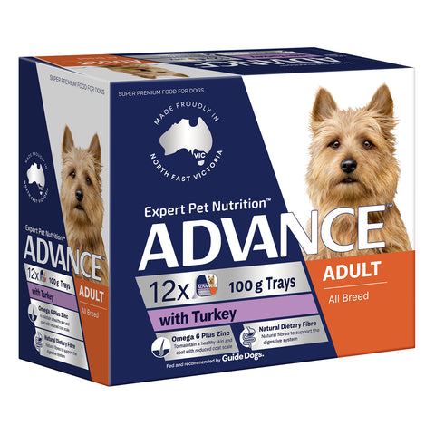 Advance Turkey Adult Wet Dog Food Tray