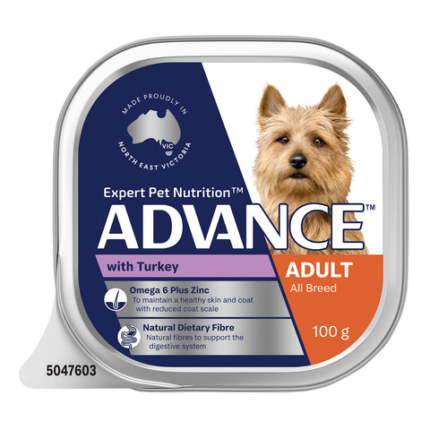 Advance Turkey Adult Wet Dog Food Tray