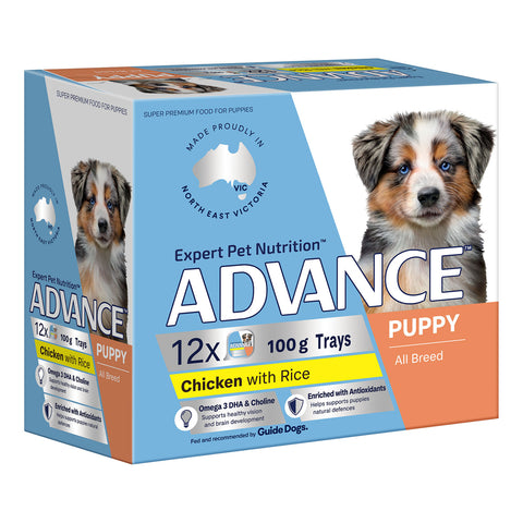 Advance Chicken & Rice Puppy Wet Dog Food Tray