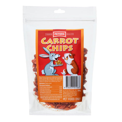 Peters Carrot Chips Small Animal Treat 200g