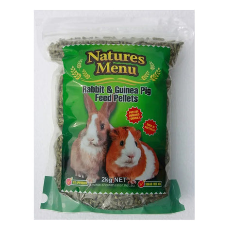 Natures Menu Rabbit & Guinea Pig Feed Pellets 2kg