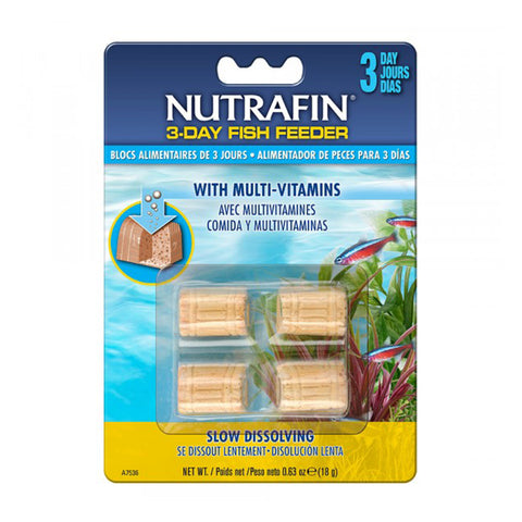 Nutrafin 3-Day Fish Feeder 4pk