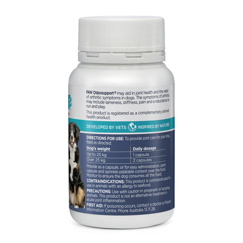 PAW Osteosupport Joint Care Powder Capsules for Dogs