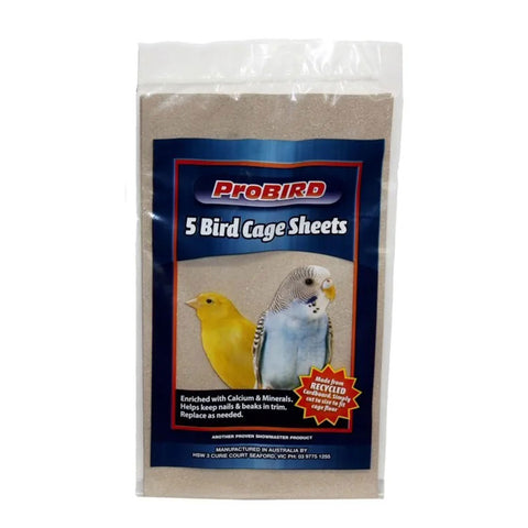 Probird Bird Cage Grit Sheets 5pk