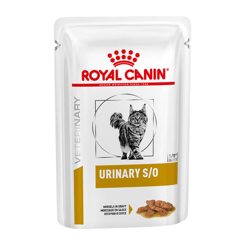 Royal Canin Veterinary Diet Urinary S/O Wet Cat Food Pouches 12x85g