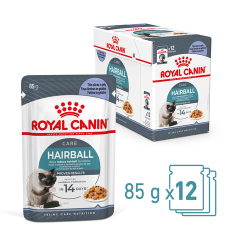 Royal Canin Hairball Care Jelly Adult Wet Cat Food Pouches