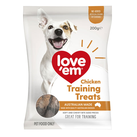 Love'em Chicken Training Dog Treats 200g