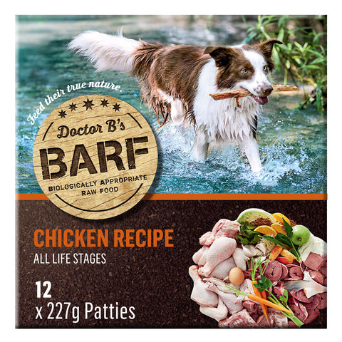 Doctor B's BARF Chicken Raw Dog Food 2.72kg