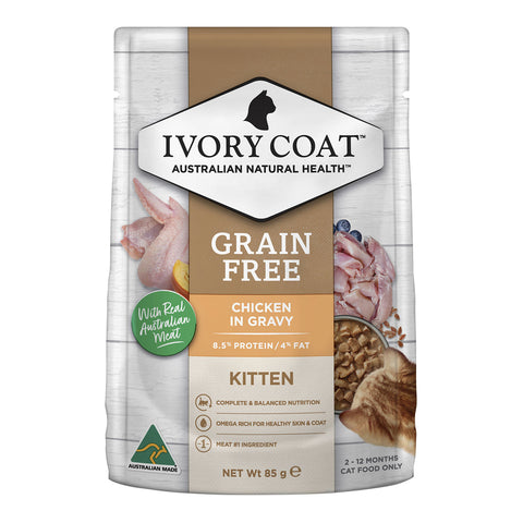 Ivory Coat Grain Free Chicken in Gravy Kitten Wet Cat Food