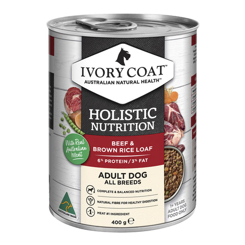 Ivory Coat Wholegrain Beef & Brown Rice Loaf Adult Wet Dog Food