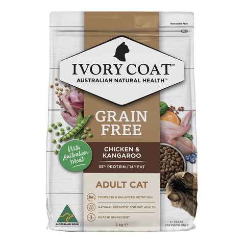 Ivory Coat Grain Free Chicken & Kangaroo Adult Dry Cat Food